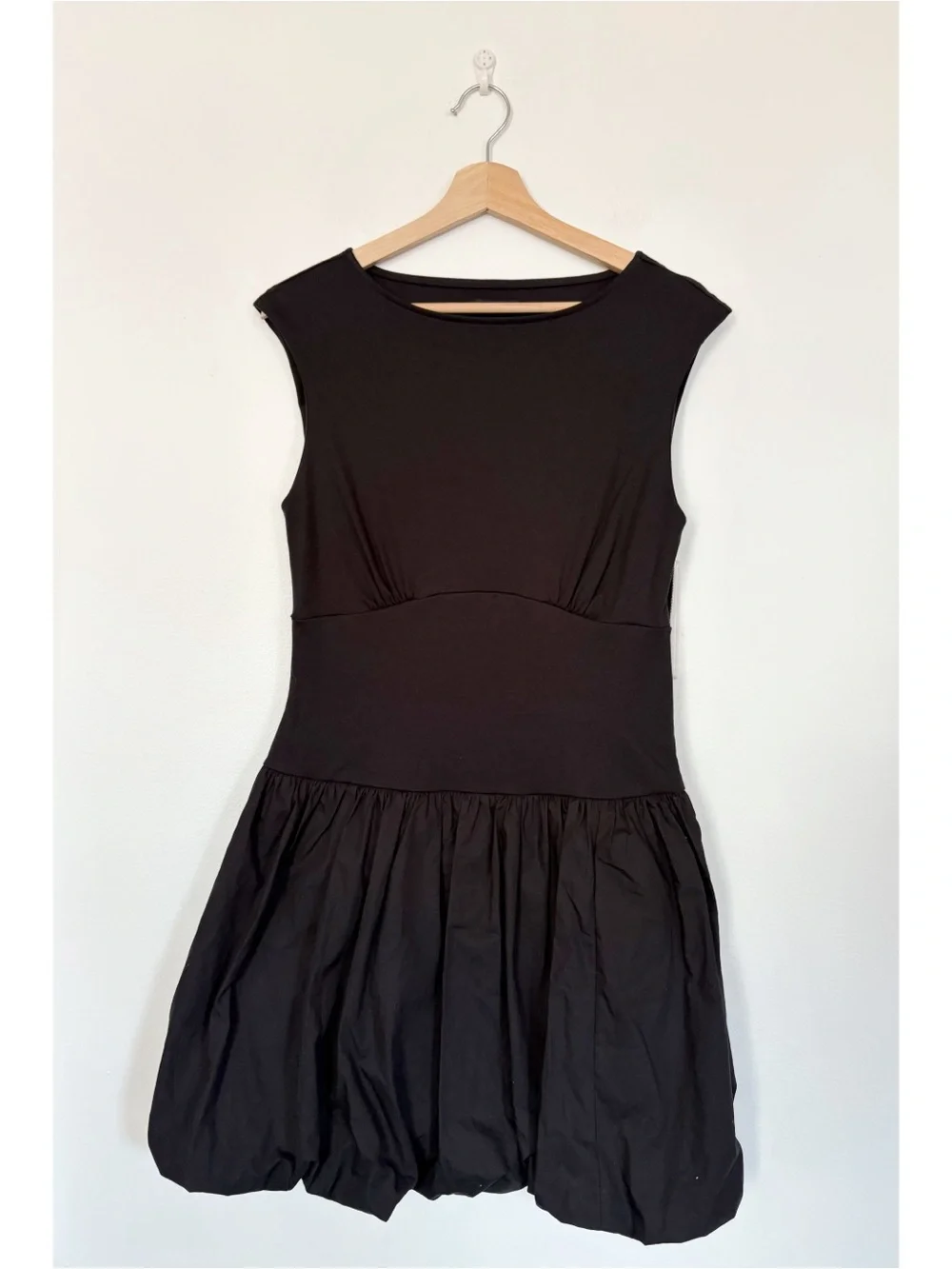 J.Crew || Bubble-hem‎ Mixy Dress Mini Black Small NWT